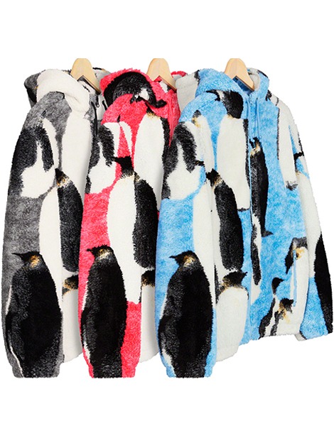 Penguins Hooded Fleece Jacket